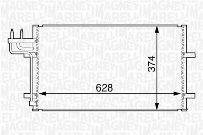 MAGNETI MARELLI 350203601000 -  Конденсатор, кондиционер